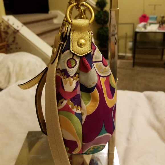 🍃MINT🍃Coach🌺Poppy Pop C Graffiti Crossbody - Picture 4 of 7